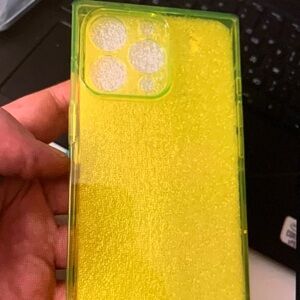 Vibrant Yellow and Green Glitter Phone Case